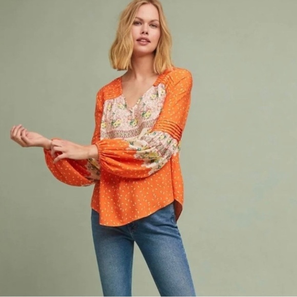 Maeve by Anthropoloie Boho Sunshine Top - Picture 1 of 6